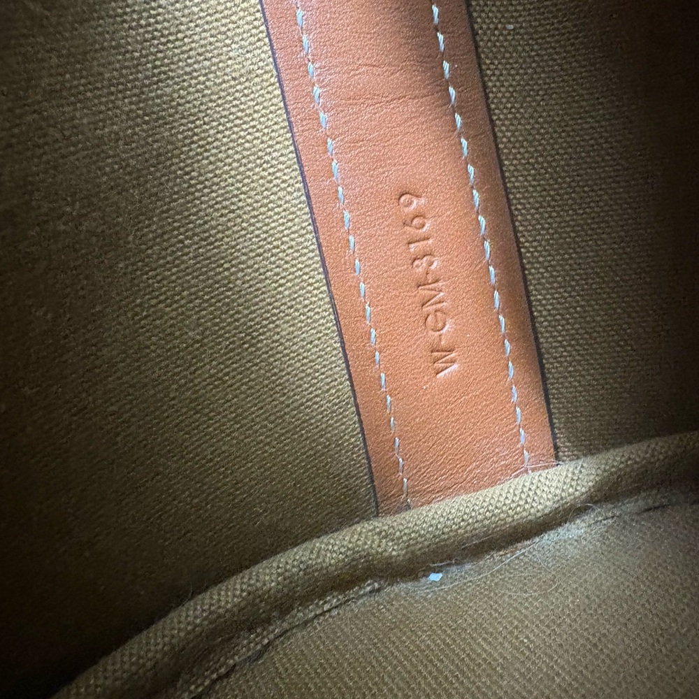 Celine Triomphe Canvas Calfskin Small Drawstring Bucket Bag - Picture 12 of 12